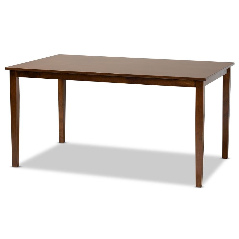 Grey Fabric Upholstered and Walnut Brown Finished Wood 7-Piece Dining Set. Picture 12