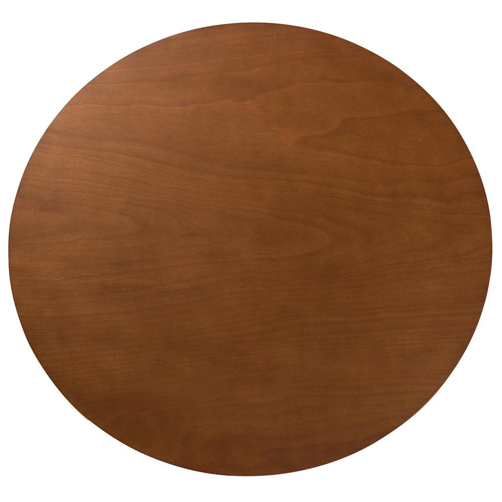 Maya Modern Grey Fabric and Walnut Brown Finished Wood 7-Piece Dining Set. Picture 14