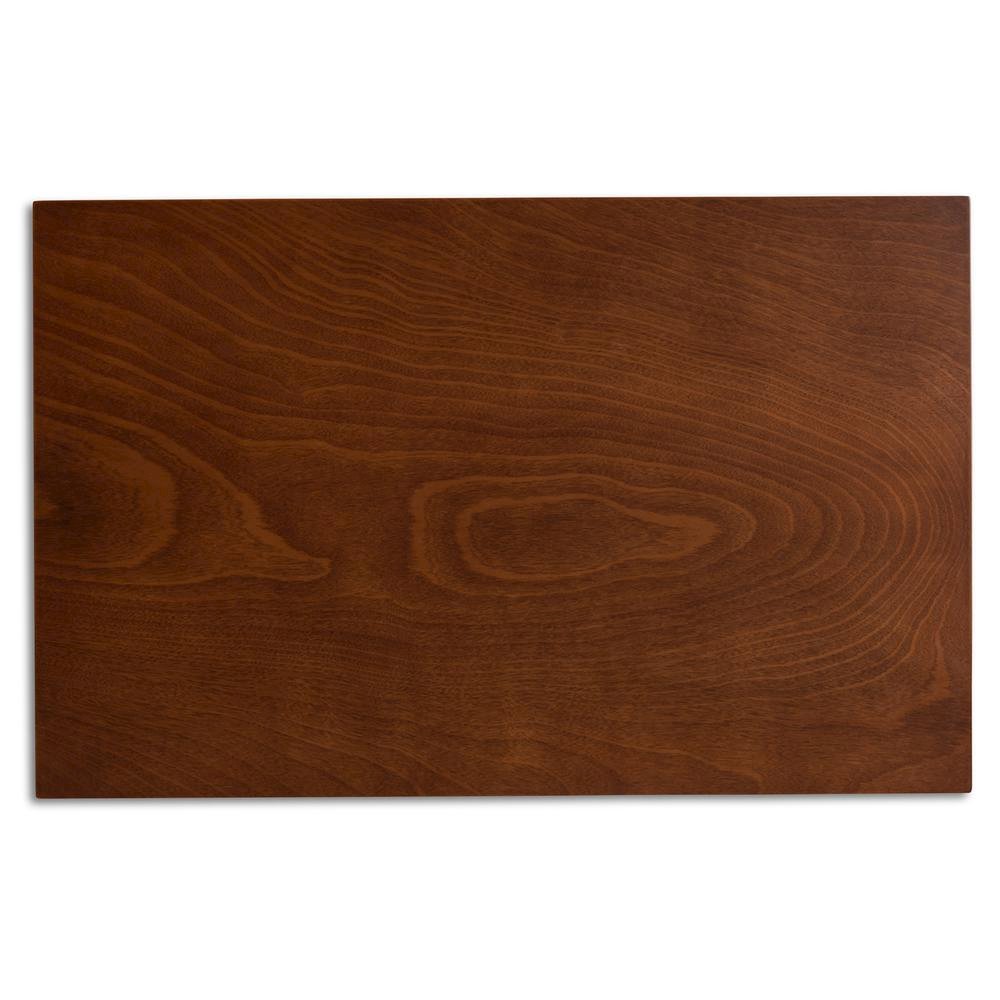 Grey Fabric Upholstered and Walnut Brown Finished Wood 5-Piece Dining Set. Picture 13