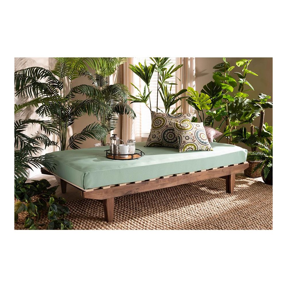 Walnut Finished Wood Expandable Twin Size to King Size Bed Frame. Picture 7