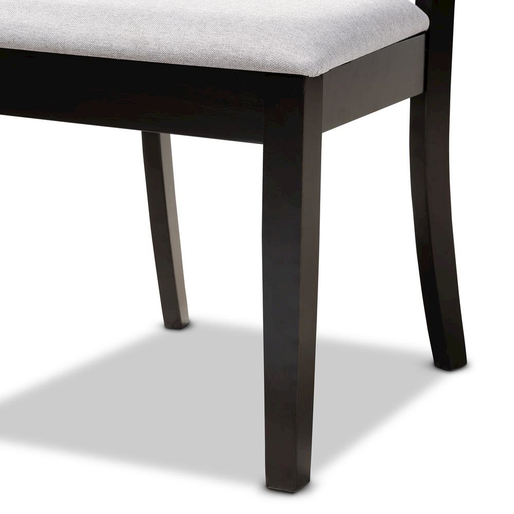Espresso Brown Finished Wood 4-Piece Dining Chair Set. Picture 11