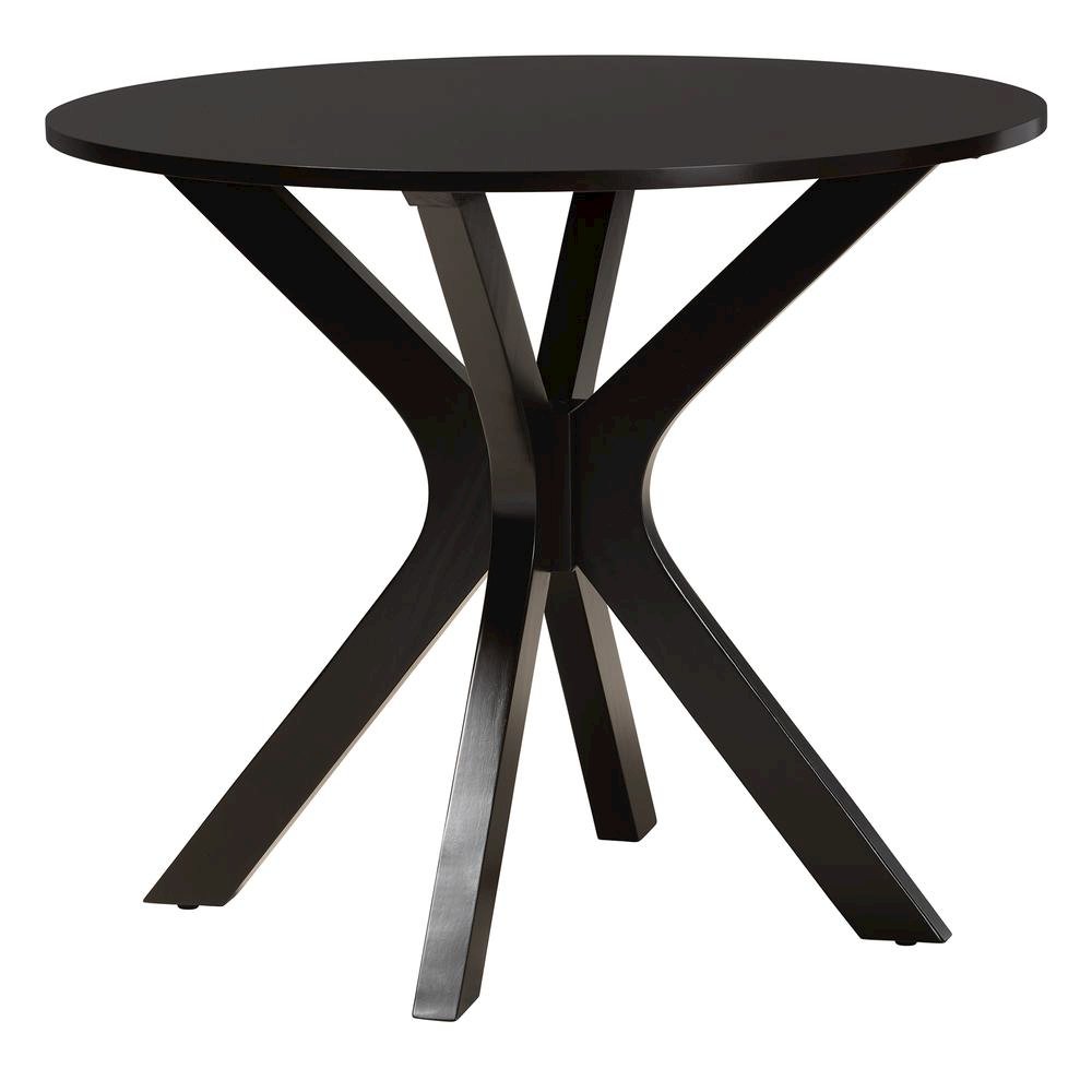 Karel Modern Grey Fabric and Espresso Brown Finished Wood 5-Piece Dining Set. Picture 13
