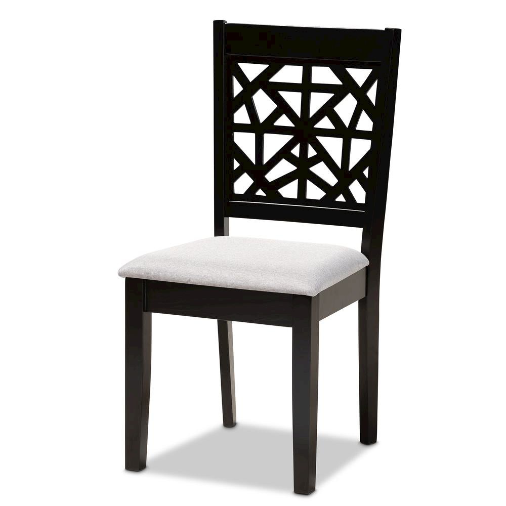 Espresso Brown Finished Wood 4-Piece Dining Chair Set. Picture 9
