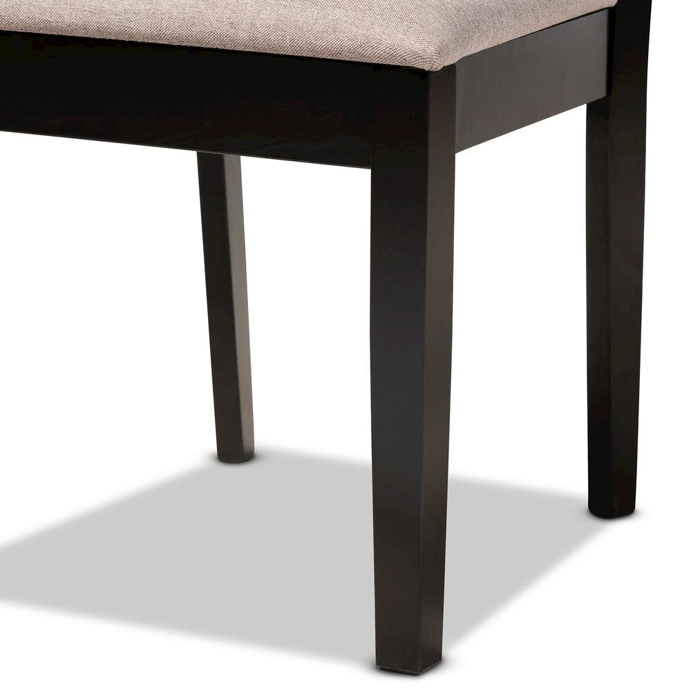 Espresso Brown Finished Wood 4-Piece Dining Chair Set. Picture 11
