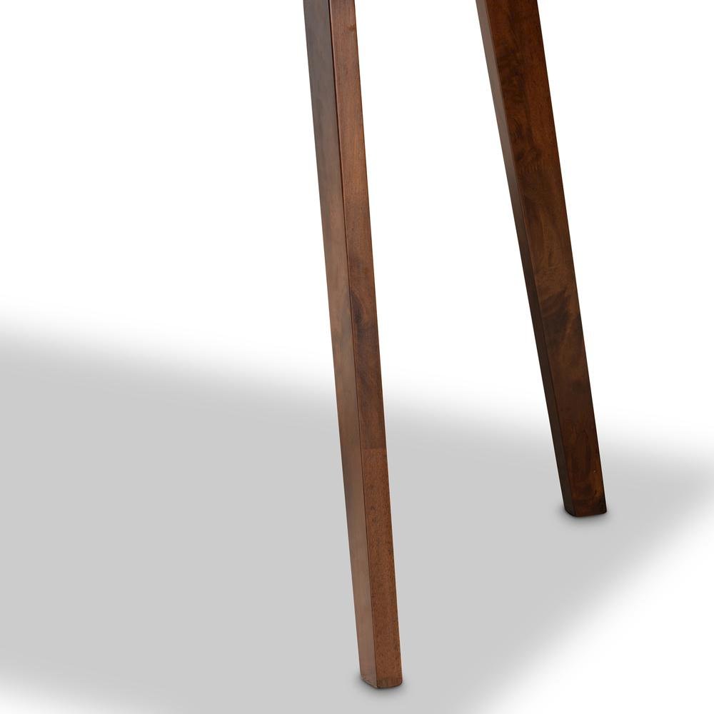 Transitional Walnut Brown Finished Rectangular Wood Dining Table. Picture 9