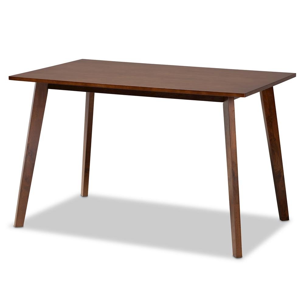 Walnut Brown Finished Wood 5-Piece Dining Set. Picture 11