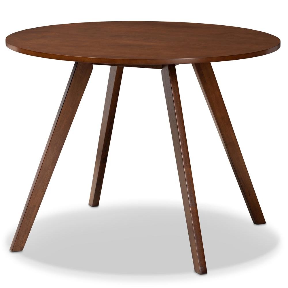 Walnut Brown Finished Wood 5-Piece Dining Set. Picture 11