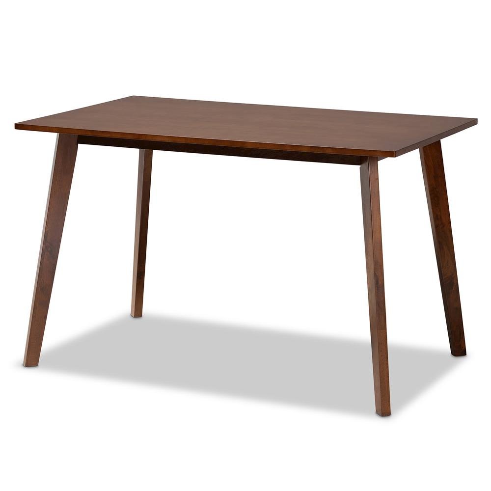 Walnut Brown Finished Wood 5-Piece Dining Set. Picture 11