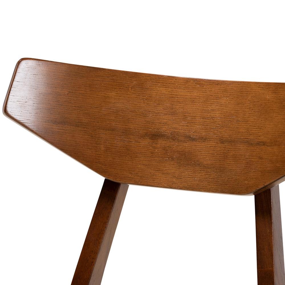 Walnut Brown Finished Wood 5-Piece Dining Set. Picture 13