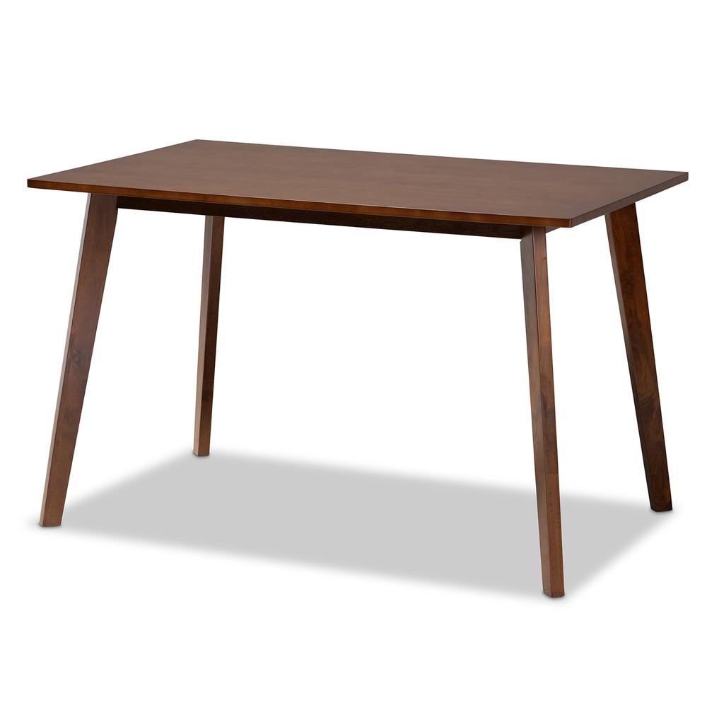 Walnut Brown Finished Wood 5-Piece Dining Set. Picture 11