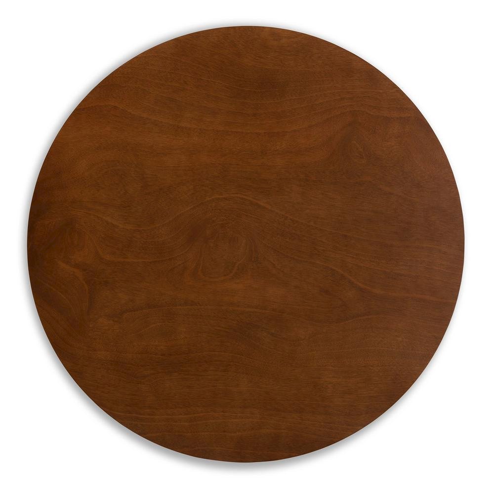 Walnut Brown Finished Wood 5-Piece Dining Set. Picture 12