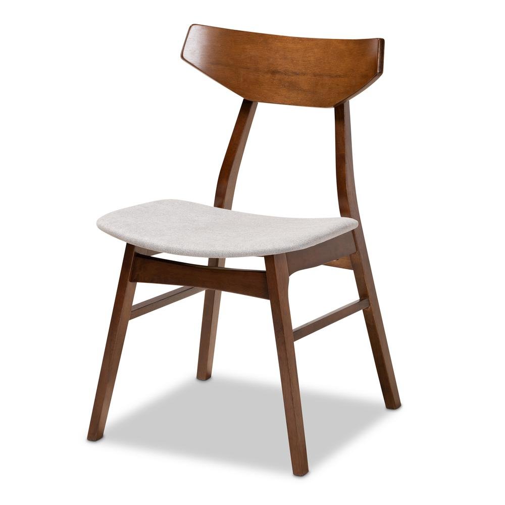 Walnut Brown Finished Wood 4-Piece Dining Chair Set. Picture 8