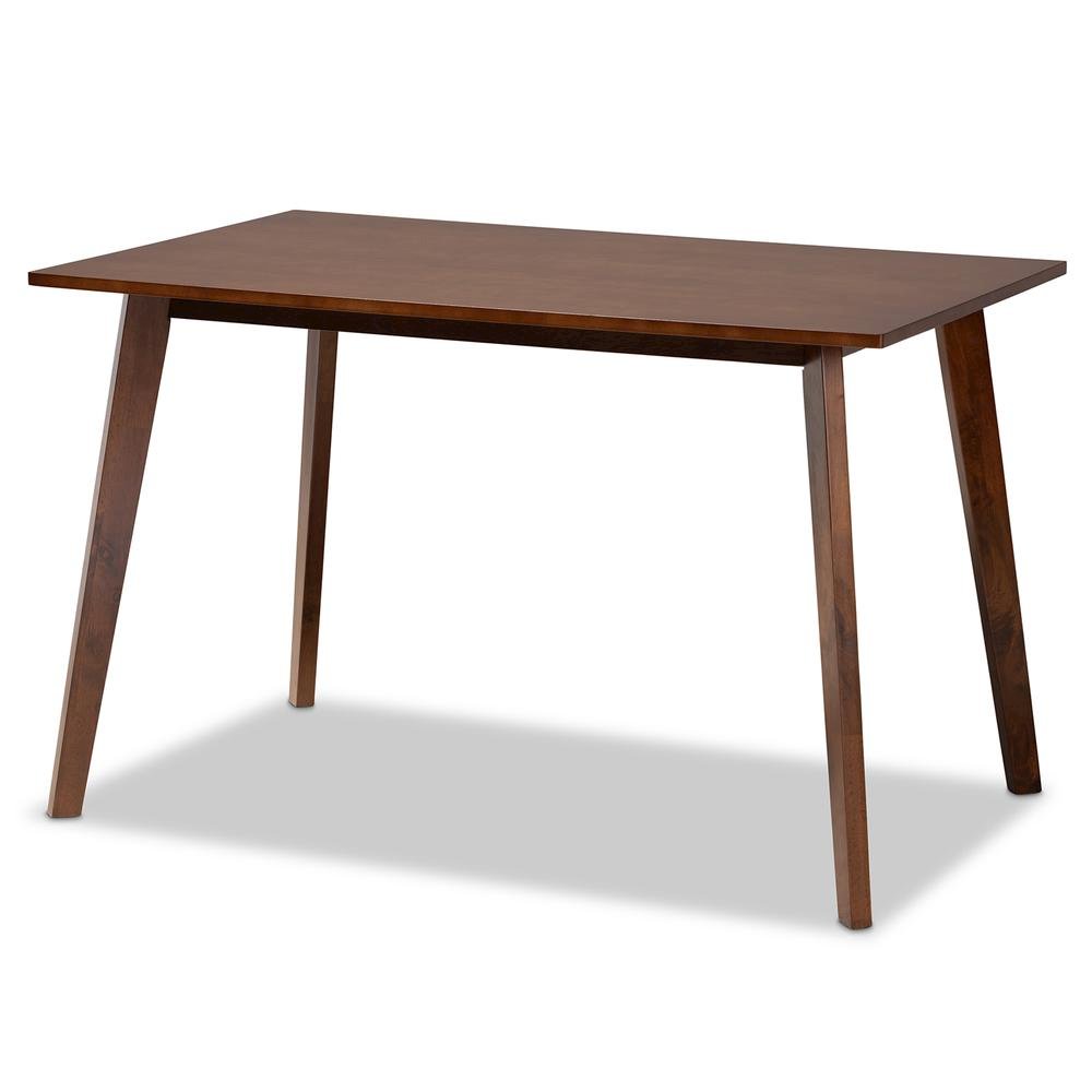 Walnut Brown Finished Wood 5-Piece Dining Set. Picture 11
