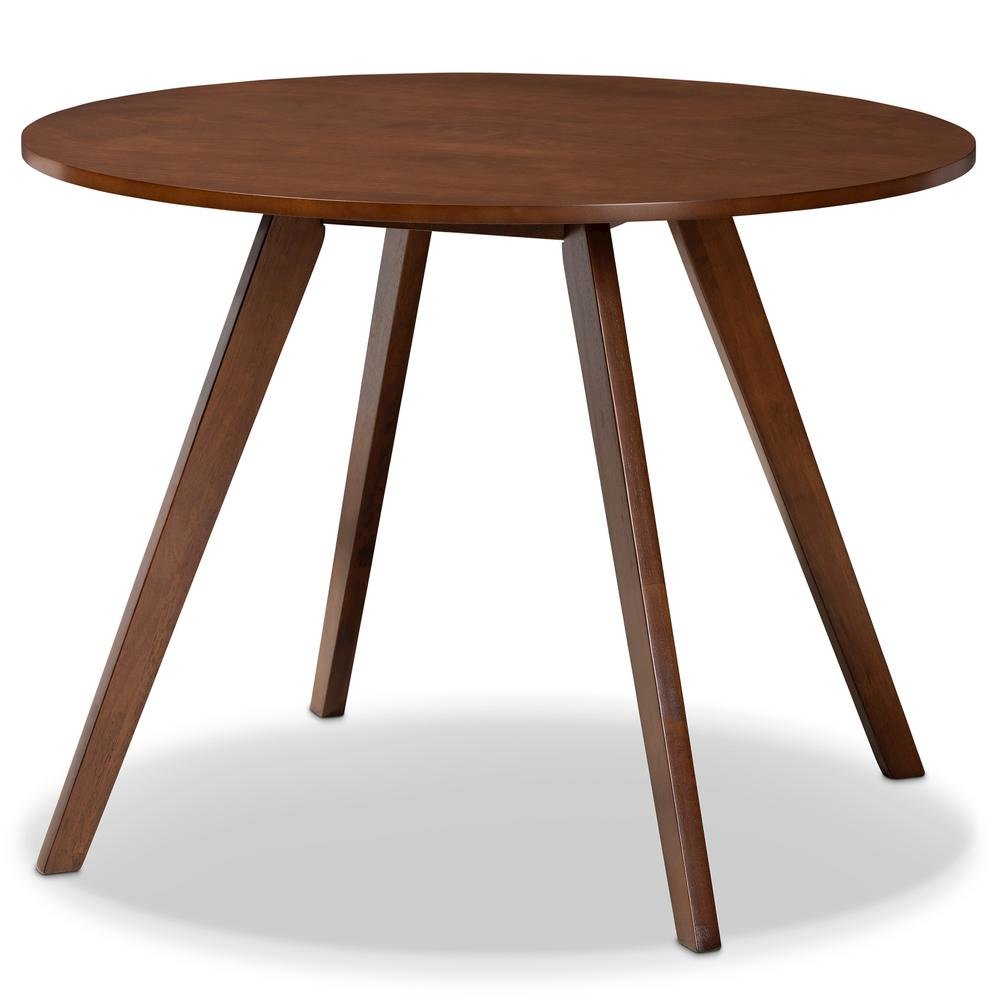 Walnut Brown Finished Wood 5-Piece Dining Set. Picture 11