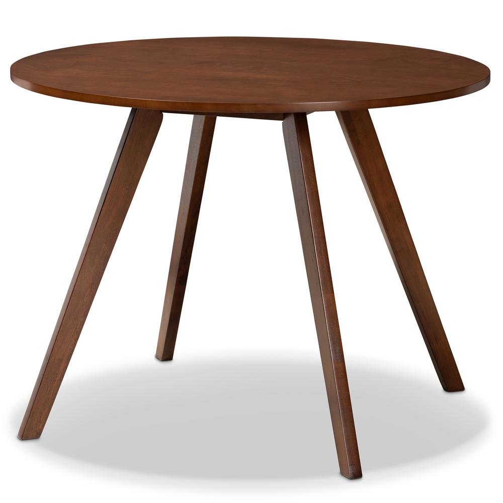 Walnut Brown Finished Wood 5-Piece Dining Set. Picture 11