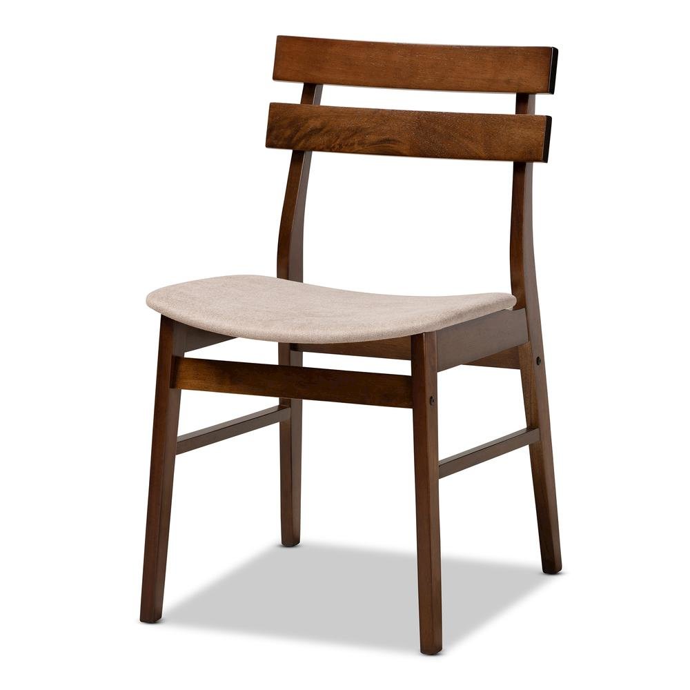 Walnut Brown Finished Wood 5-Piece Dining Set. Picture 10