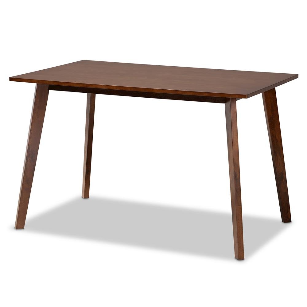 Walnut Brown Finished Wood 5-Piece Dining Set. Picture 11