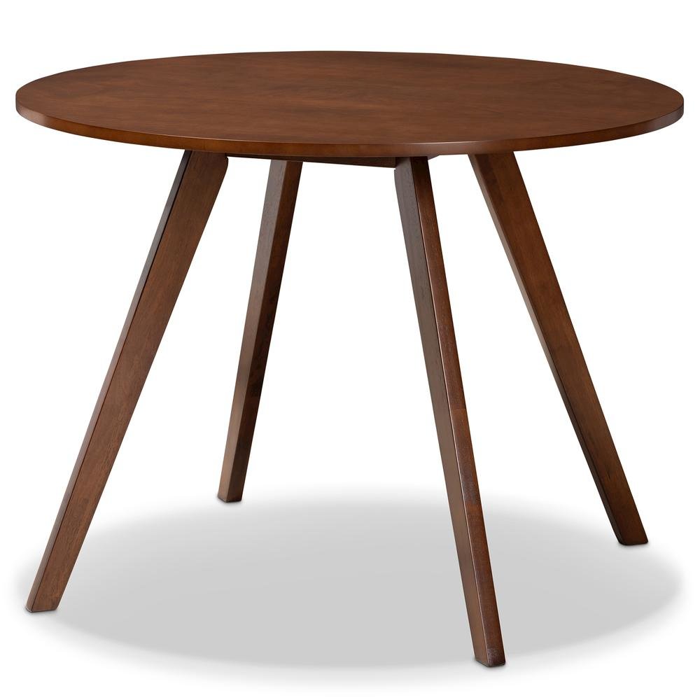 Walnut Brown Finished Wood 5-Piece Dining Set. Picture 11
