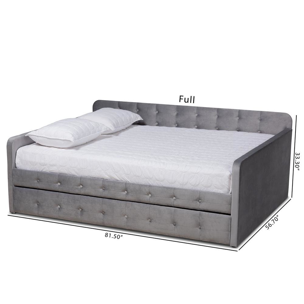 Button Tufted Full Size Daybed with Trundle. Picture 21