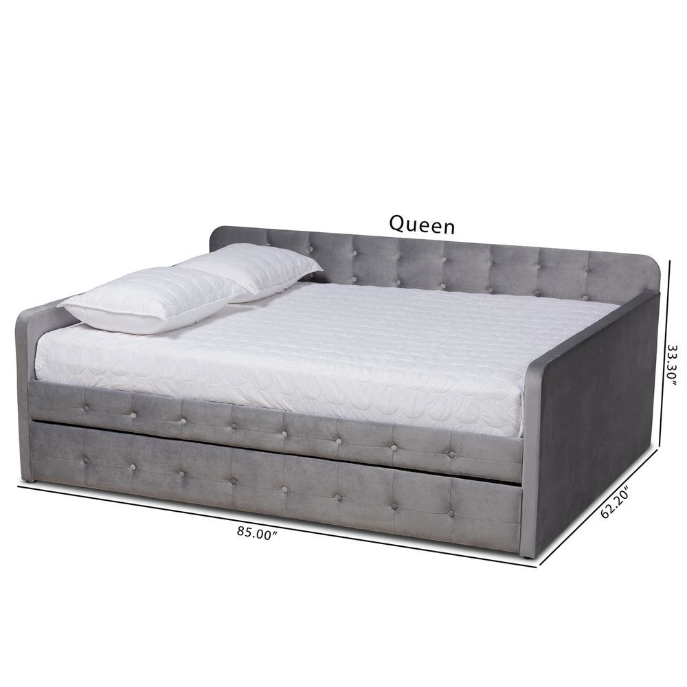 Button Tufted Full Size Daybed with Trundle. Picture 22