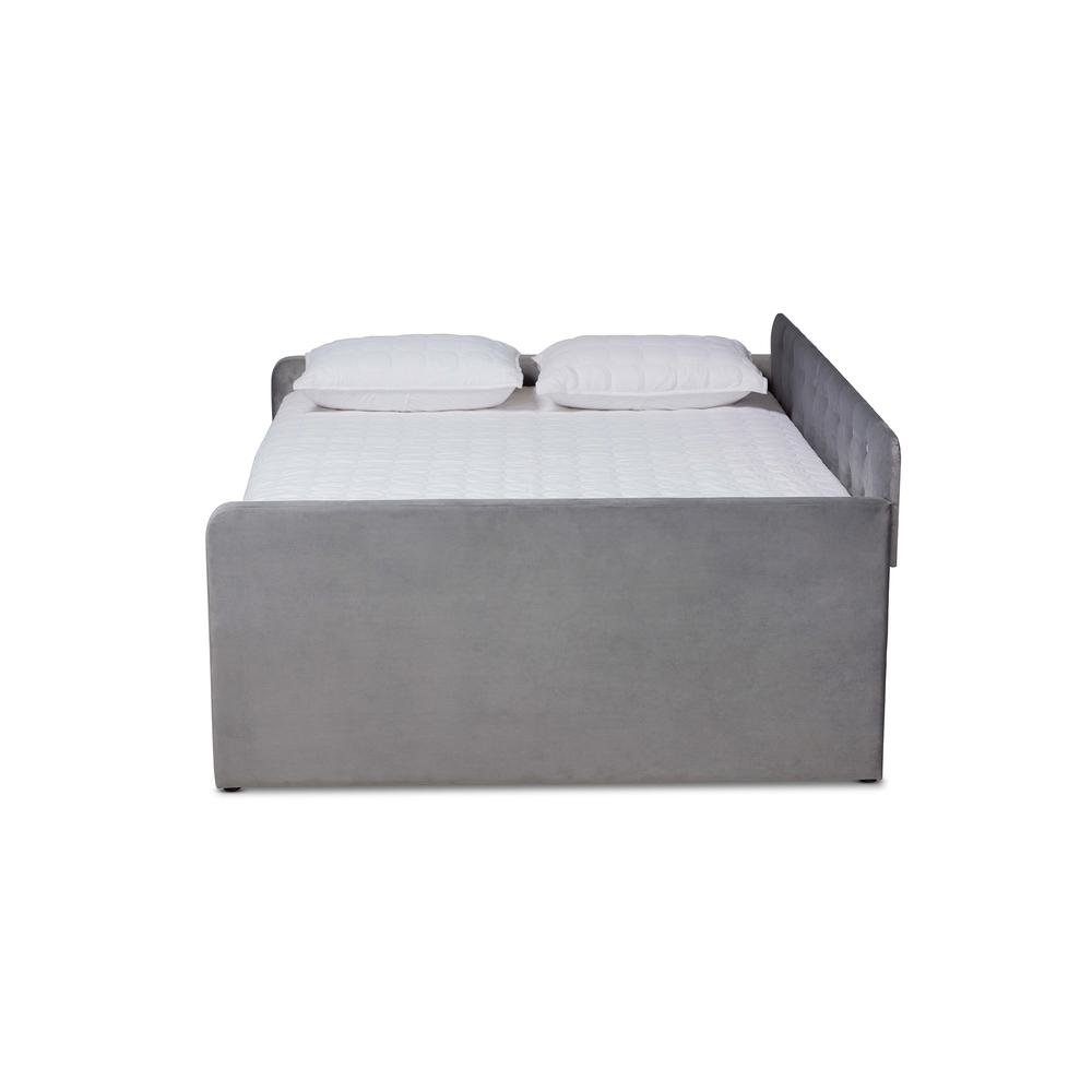 Button Tufted Full Size Daybed with Trundle. Picture 14