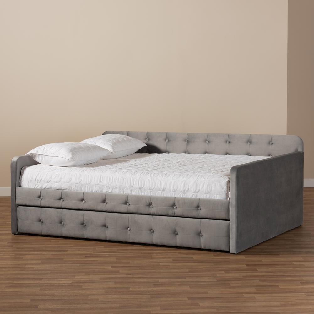 Button Tufted Full Size Daybed with Trundle. Picture 20