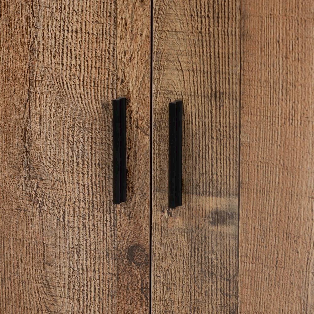 Farmhouse Rustic Finished Wood 2-Door Shoe Cabinet. Picture 15