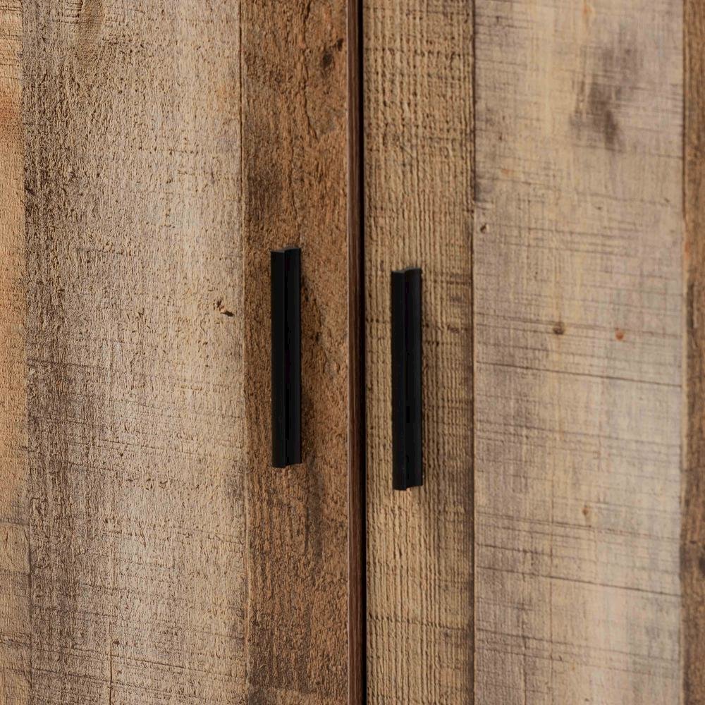 Farmhouse Rustic Finished Wood 3-Door Shoe Cabinet. Picture 15
