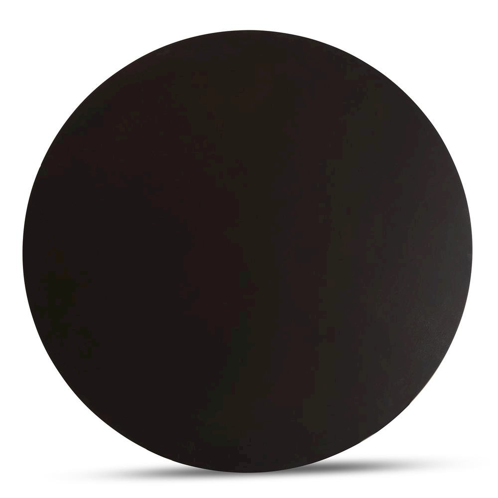 Dark Brown Finished 34-Inch-Wide Round Wood Dining Table. Picture 10