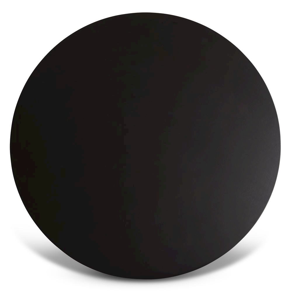 Dark Brown Finished 35-Inch-Wide Round Wood Dining Table. Picture 10