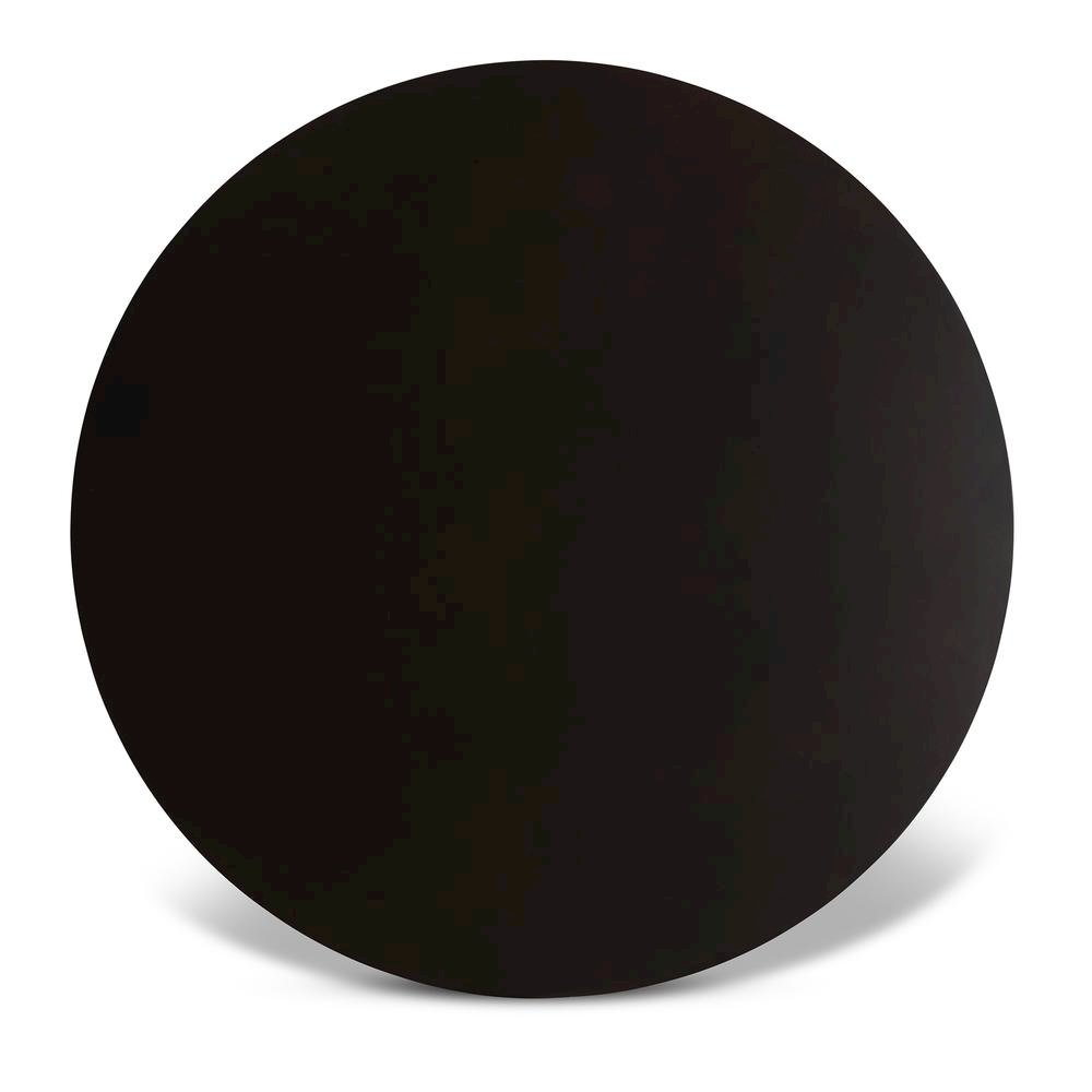 Dark Brown Finished 35-Inch-Wide Round Wood Dining Table. Picture 10