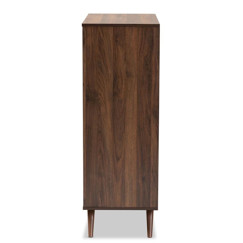 Two-Tone Grey and Walnut Finished Wood 5-Drawer Bedroom Chest. Picture 13