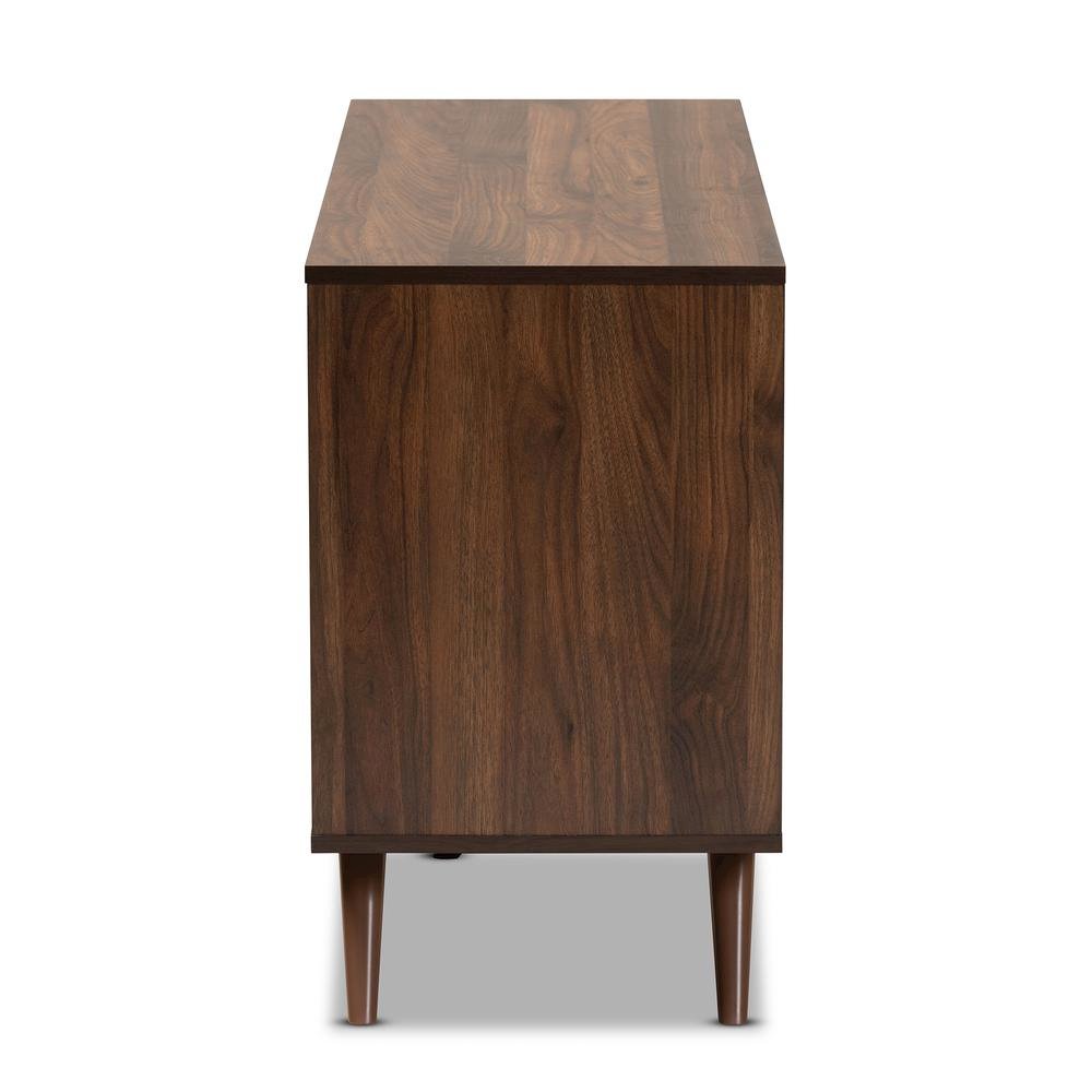 Two-Tone Grey and Walnut Finished Wood 6-Drawer Bedroom Dresser. Picture 13