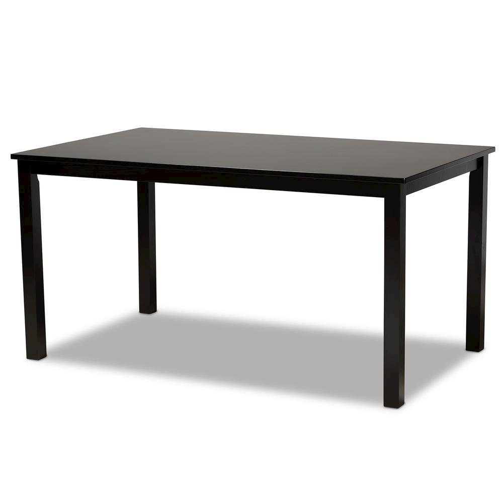Grey Fabric Upholstered and Dark Brown Finished Wood 6-Piece Dining Set. Picture 13