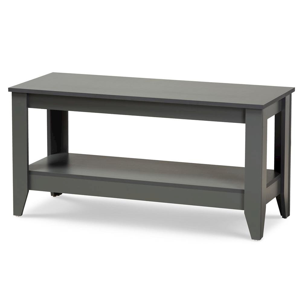 Baxton Studio Elada Modern and Contemporary Grey Finished Wood Coffee Table. Picture 1