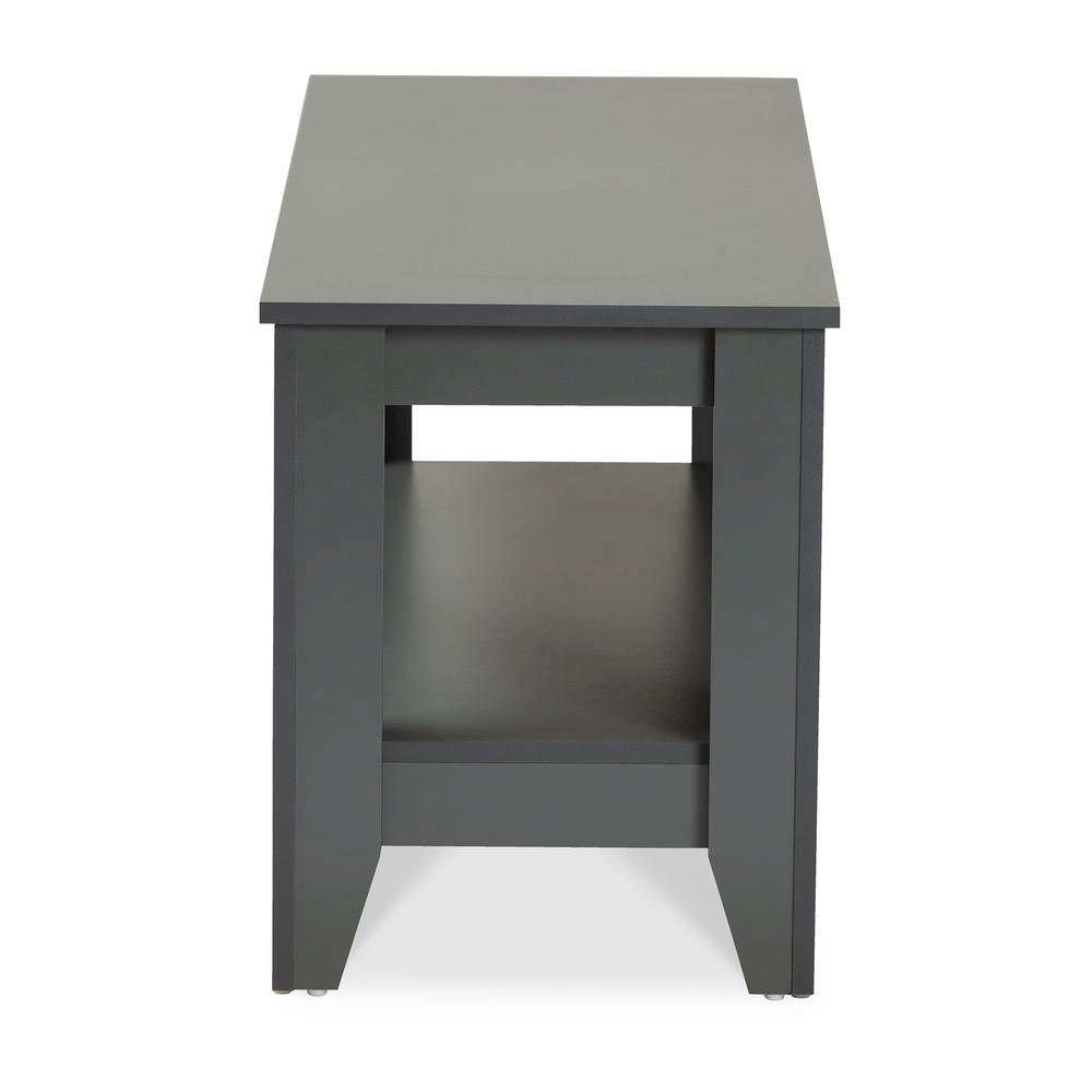 Baxton Studio Elada Modern and Contemporary Grey Finished Wood Coffee Table. Picture 4