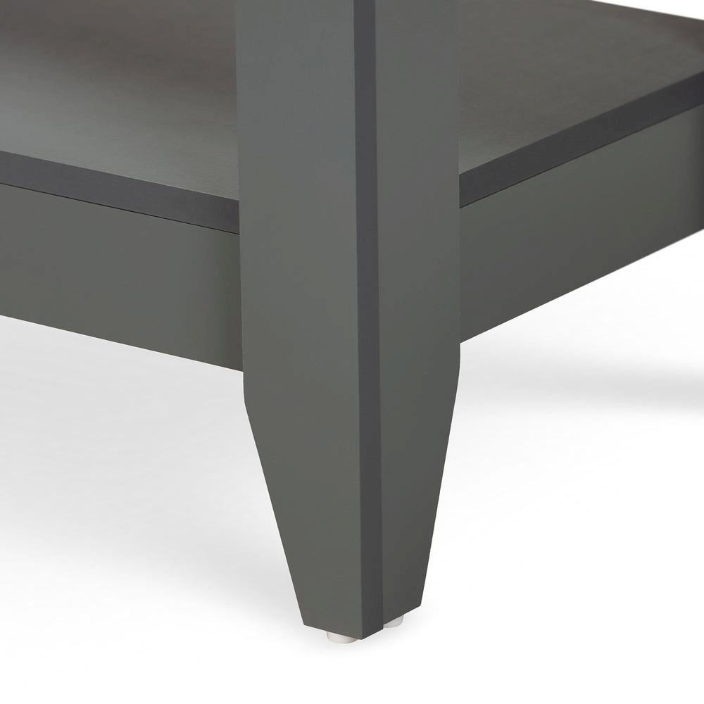 Baxton Studio Elada Modern and Contemporary Grey Finished Wood Coffee Table. Picture 5
