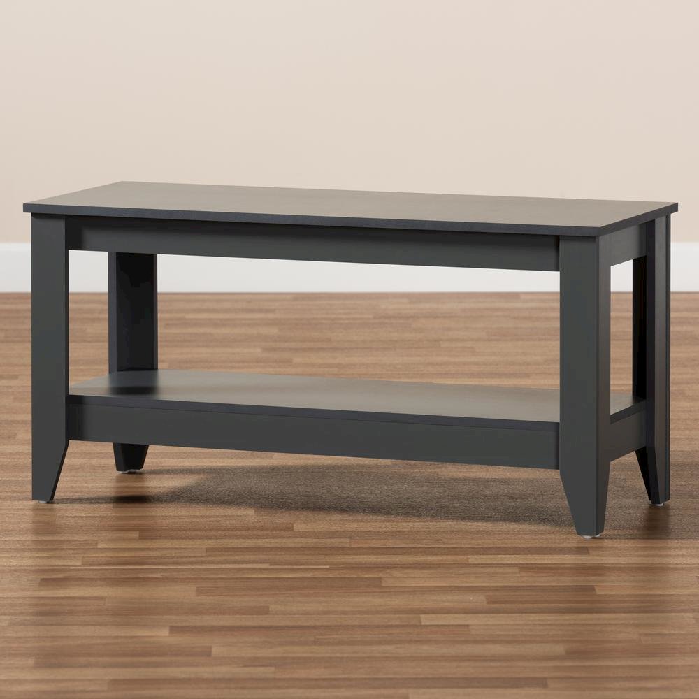 Baxton Studio Elada Modern and Contemporary Grey Finished Wood Coffee Table. Picture 7