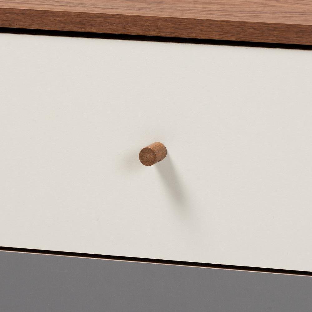 Grey Gradient Finished Wood 2-Door Dining Room Sideboard Buffet. Picture 14