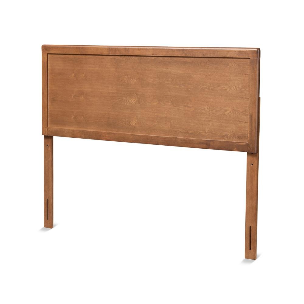 Transitional Ash Walnut Finished Wood Full Size Headboard. Picture 9