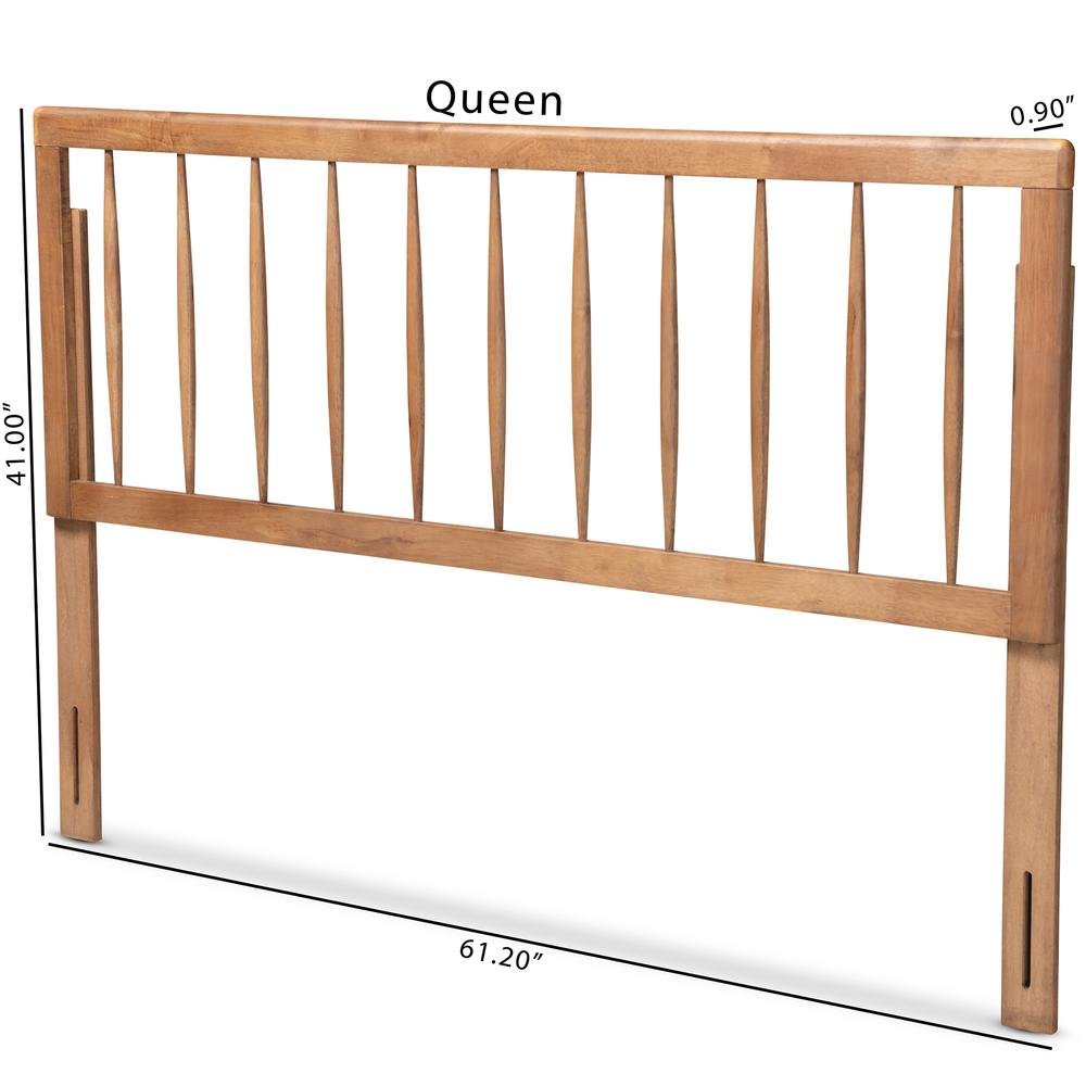 Valin Modern and Contemporary Ash Walnut Finished Wood Full Size Headboard. Picture 14