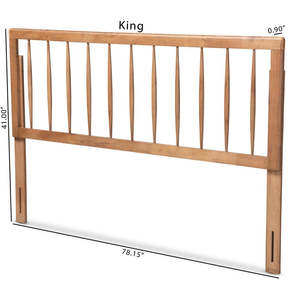 Valin Modern and Contemporary Ash Walnut Finished Wood Full Size Headboard. Picture 15