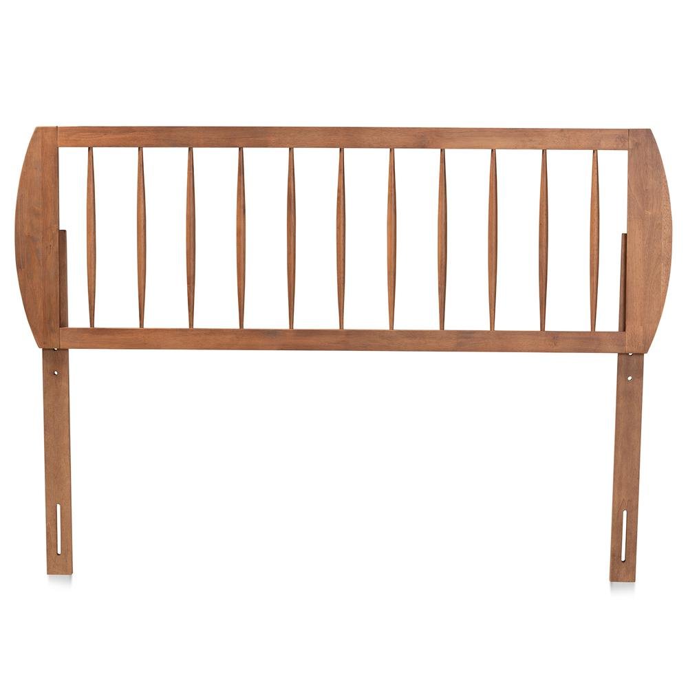 Transitional Ash Walnut Finished Wood Full Size Headboard. Picture 10