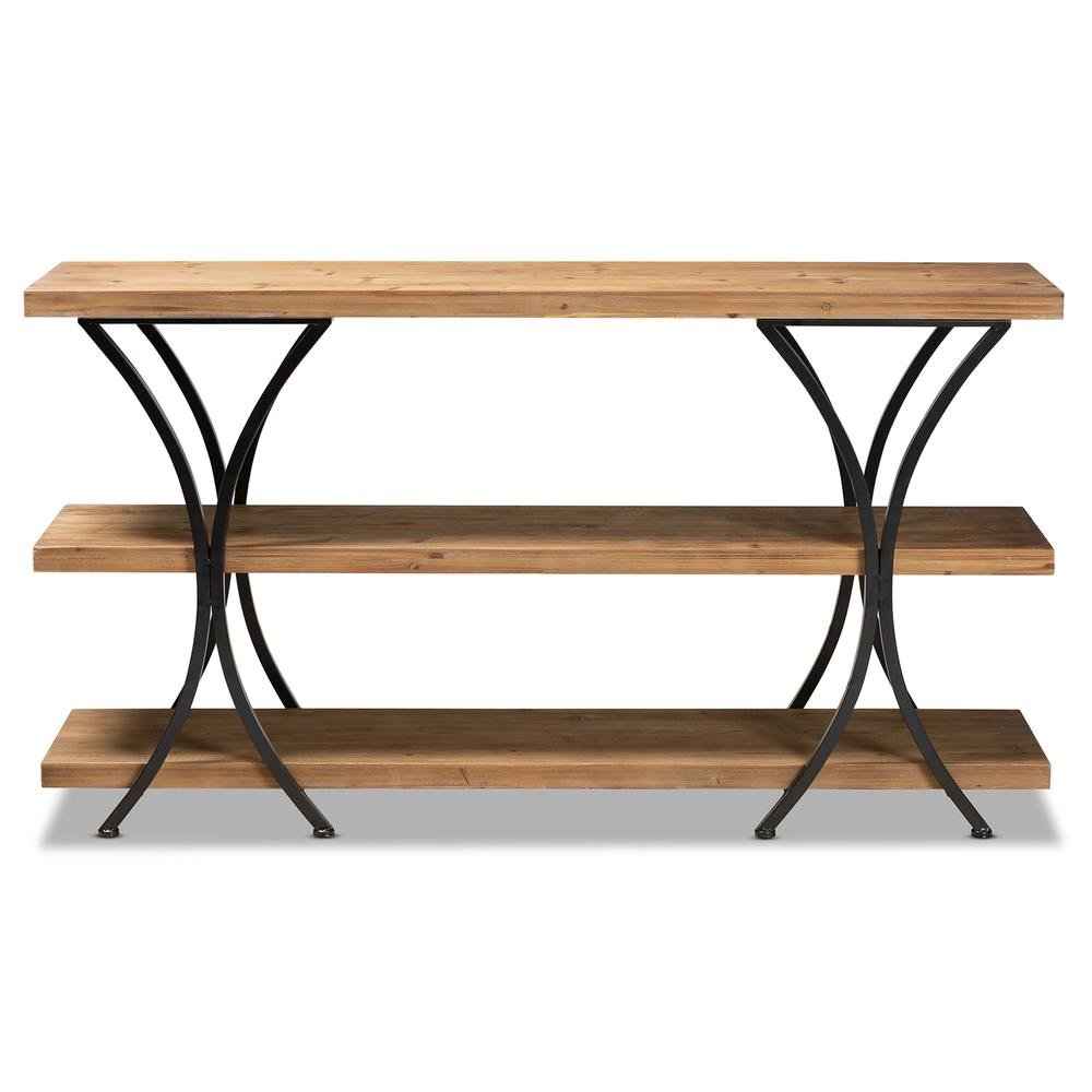 Black Finished Metal Console Table. Picture 9