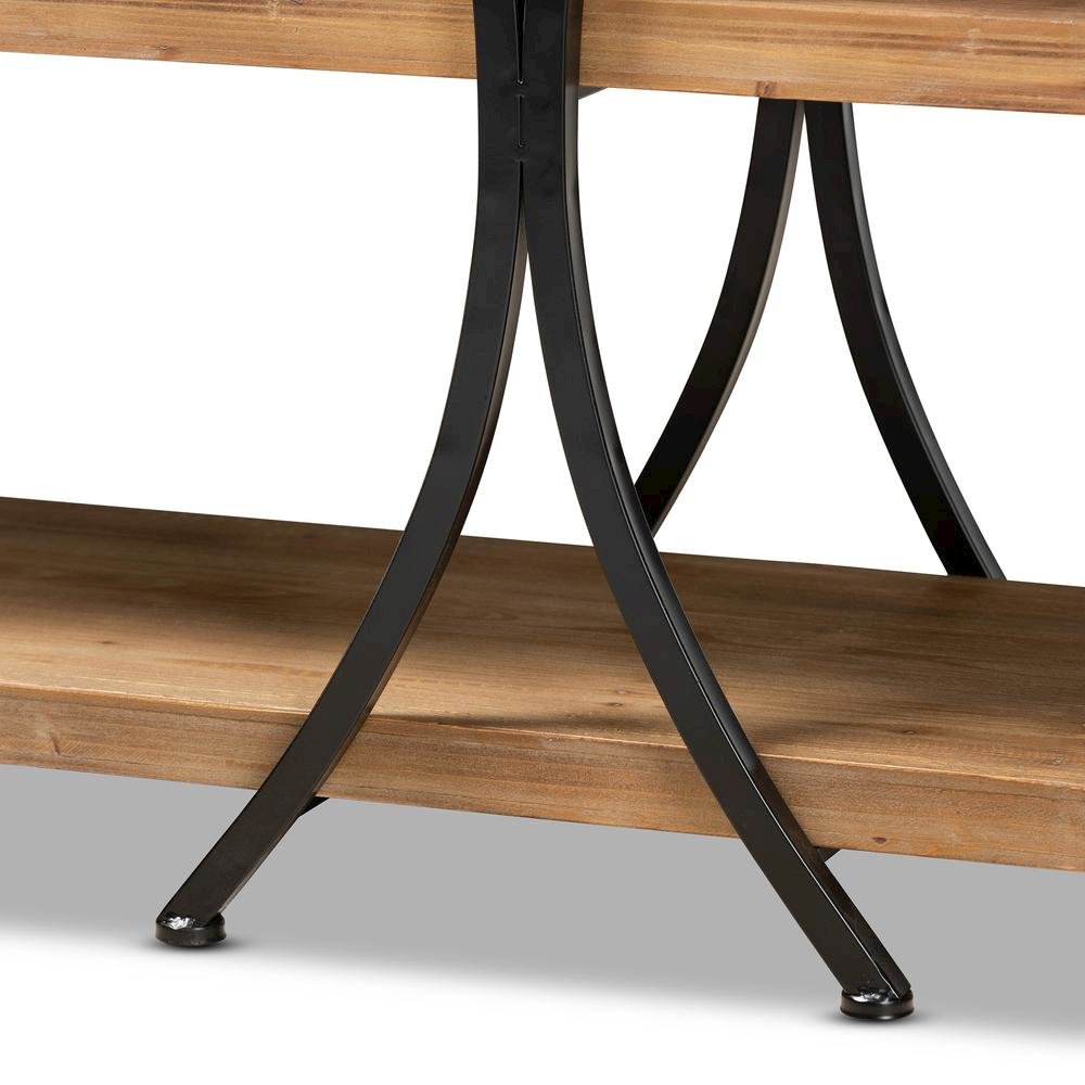 Black Finished Metal Console Table. Picture 11