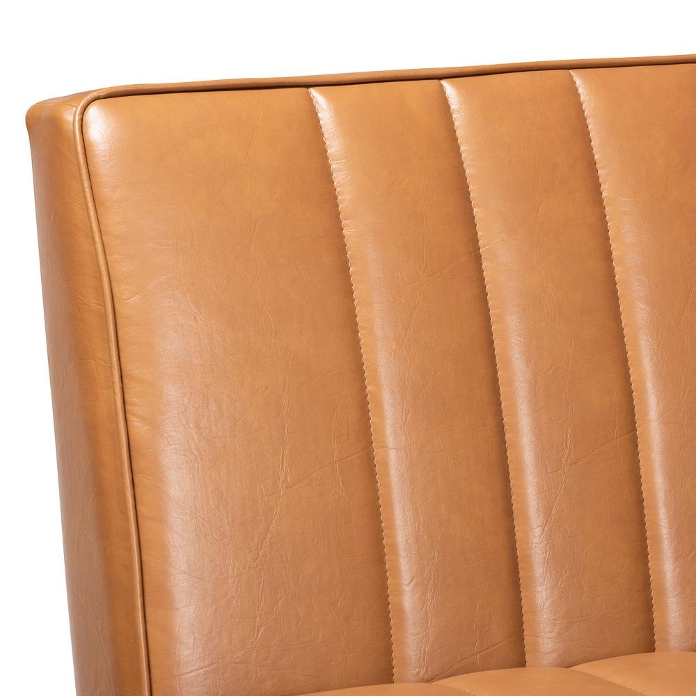 Leather Upholstered and Walnut Brown Finished Wood 5-Piece Dining Nook Set. Picture 20