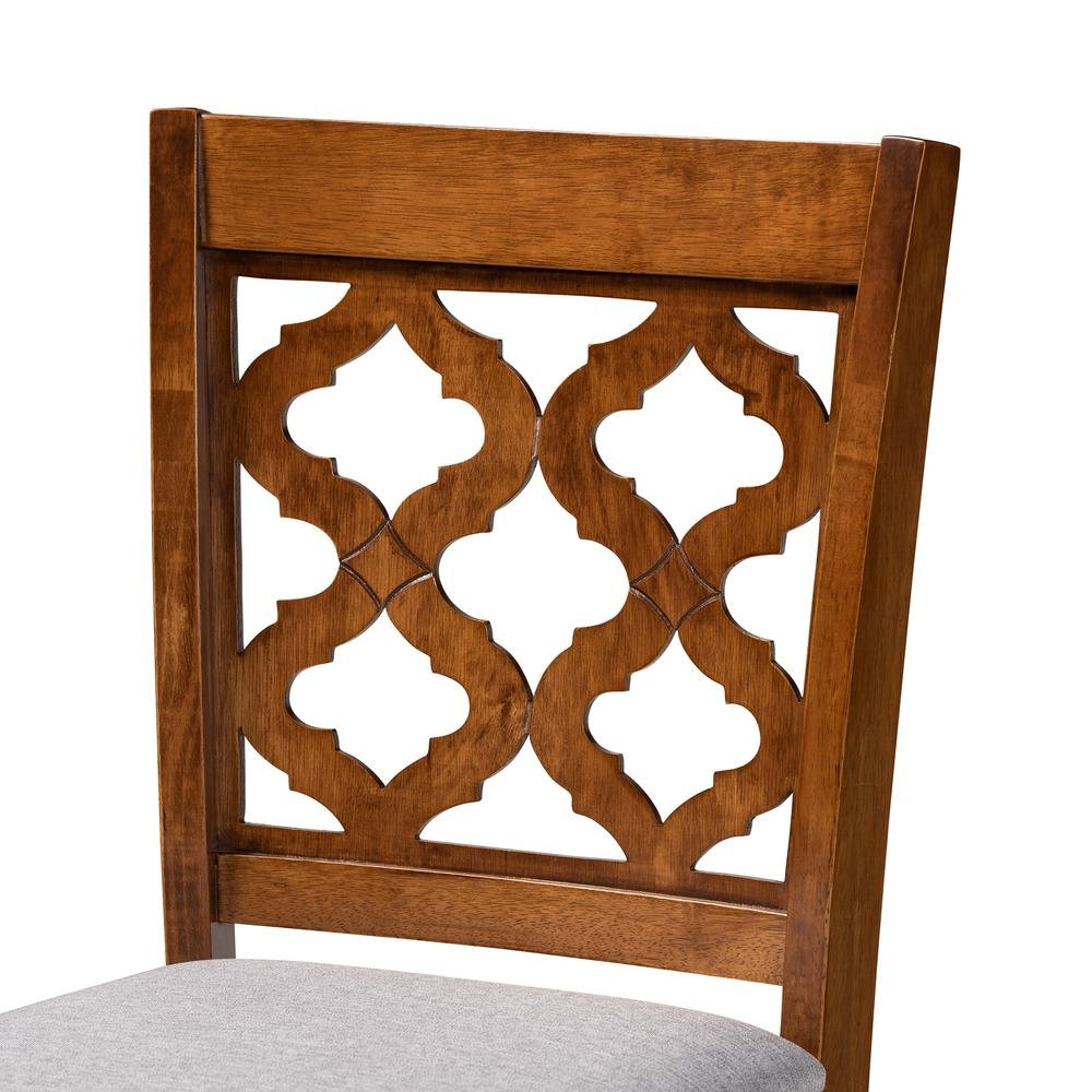 Walnut Brown Finished Wood 5-Piece Pub Set. Picture 14