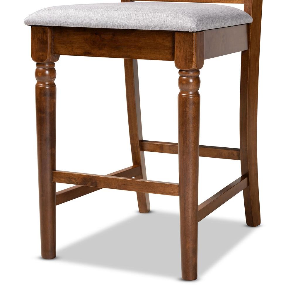 Walnut Brown Finished Wood 5-Piece Pub Set. Picture 15
