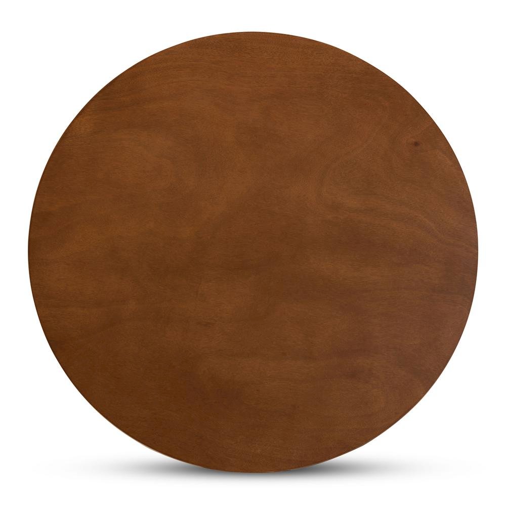 Miela Modern and Contemporary Walnut Brown Finished Wood 5-Piece Dining Set. Picture 13