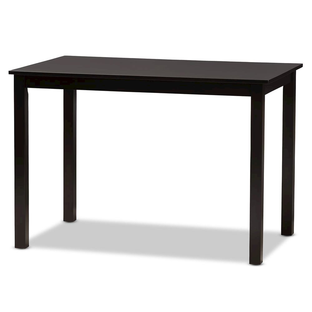 Two-Tone Dark Brown and Walnut Brown Finished Wood 5-Piece Dining Set. Picture 12